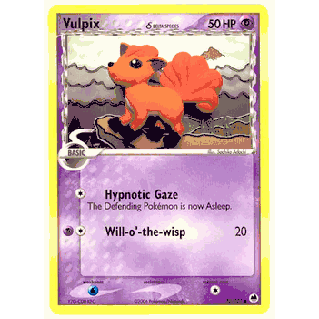VULPIX DELTA Common CardPokemon EX Dragon Frontiers Card # 70
