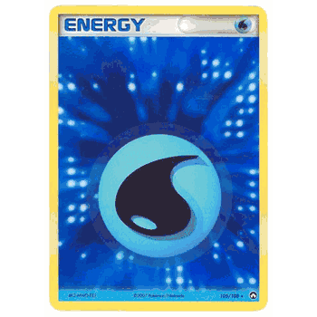 WATER ENERGY Holofoil Rare Pokemon EX Power Keepers Card # 105