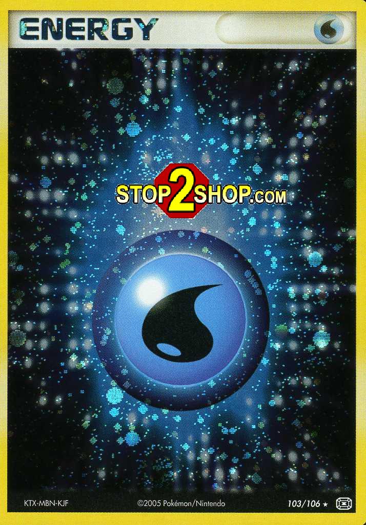 WATER ENERGY Pokemon Holofoil Card # 103