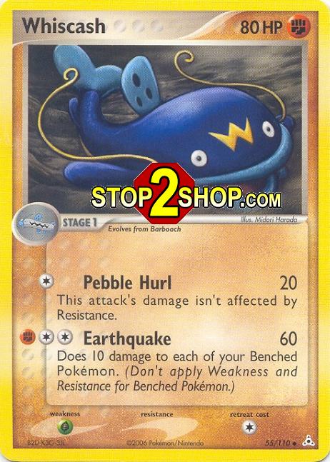 WHISCASH Uncommon Pokemon TCG Game Holon Phantoms Card # 55