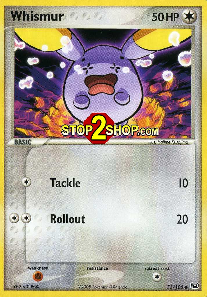 WHISMUR Pokemon Emerald Single Common Card # 73