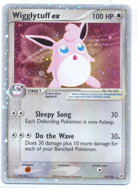 WIGGLYTUFF EX Rare Holofoil Pokemon Hidden Legends Card # 101