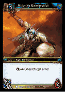 World of Warcraft Collectible Card Game Heroes of Azeroth Card # 208 Milo the Unmerciful Common Card