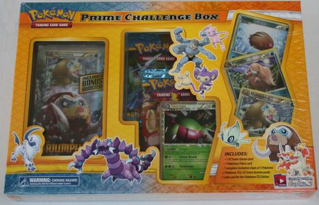 YANMEGA Pokemon PRIME CHALLENGE BOX<BR>1 Pokemon Theme Deck<br>1 Espeon Pokemon Prime Card<BR>1 Pokemon Evolution Chain<BR>2 HS Pokemon TCG Packs<BR>1 Pokemon TCG Online Code Card - Click to enlarge