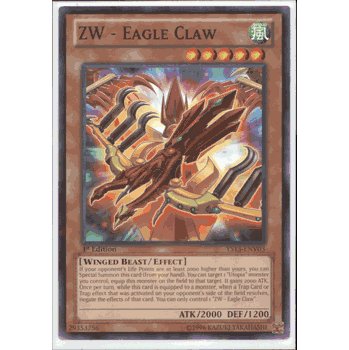 YS13-ENV03 ZW - EAGLE CLAW Yugioh Super Starter: V for Victory Power-up Pack Card