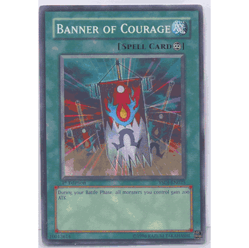YSDJ-EN025 Banner of Courage Yu gi oh GX Game Card