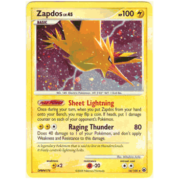 rare zapdos card Pokemon Card Zapdos (Holographic)