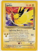 ZAPDOS Pokemon Black Star Promo Card # 23  From the Pokemon The Movie 2000 - Click to enlarge