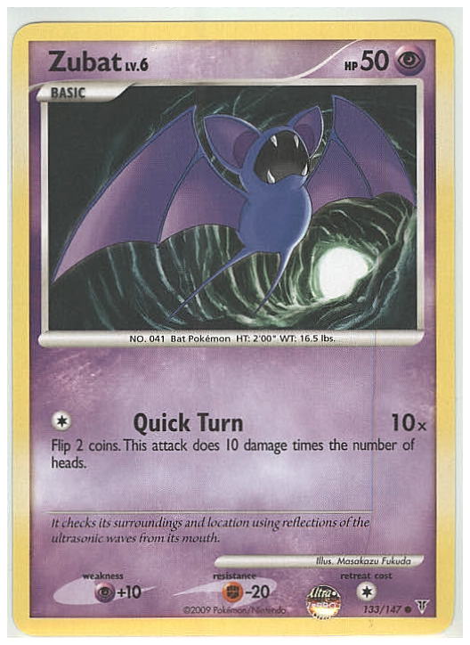 ZUBAT Pokemon Supreme Victors Common Card # 133