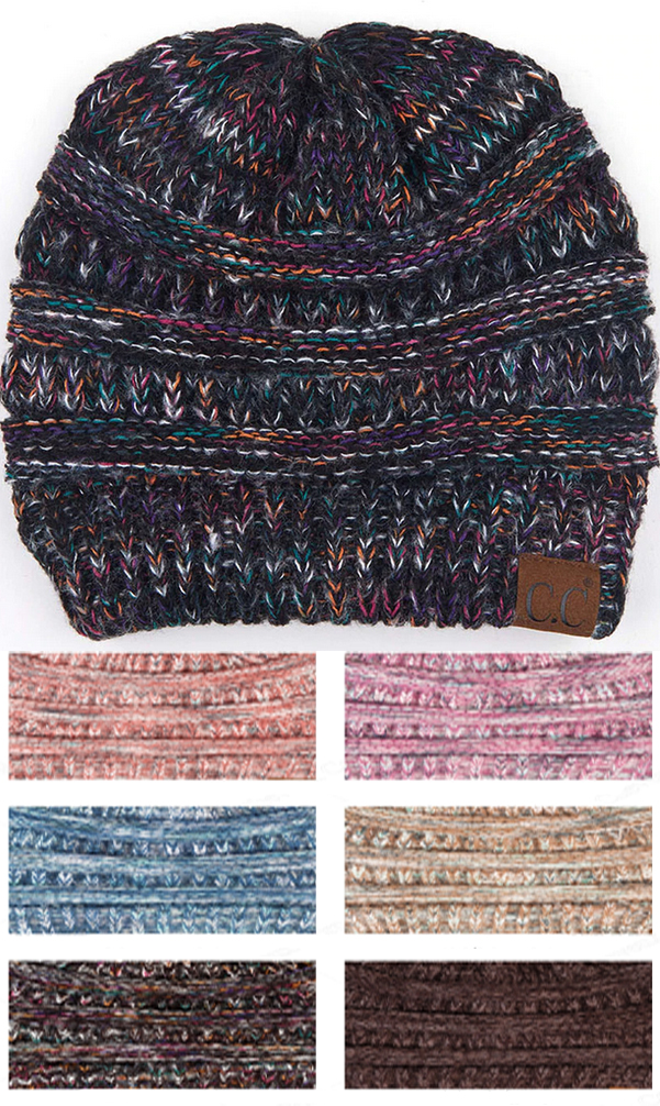 CC Brand Snuggle Soft Multi Color Beanie Hat