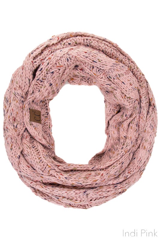 Confetti Yarn Knit CC Scarf
