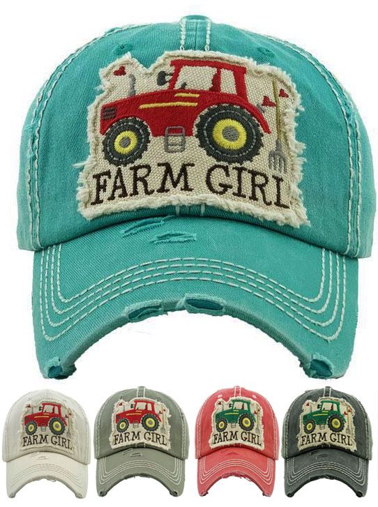 Farm Girl Vintage Patch Baseball Hat
