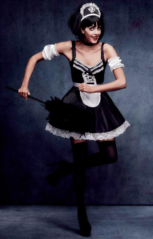 Flirty French Maid Halloween Costume