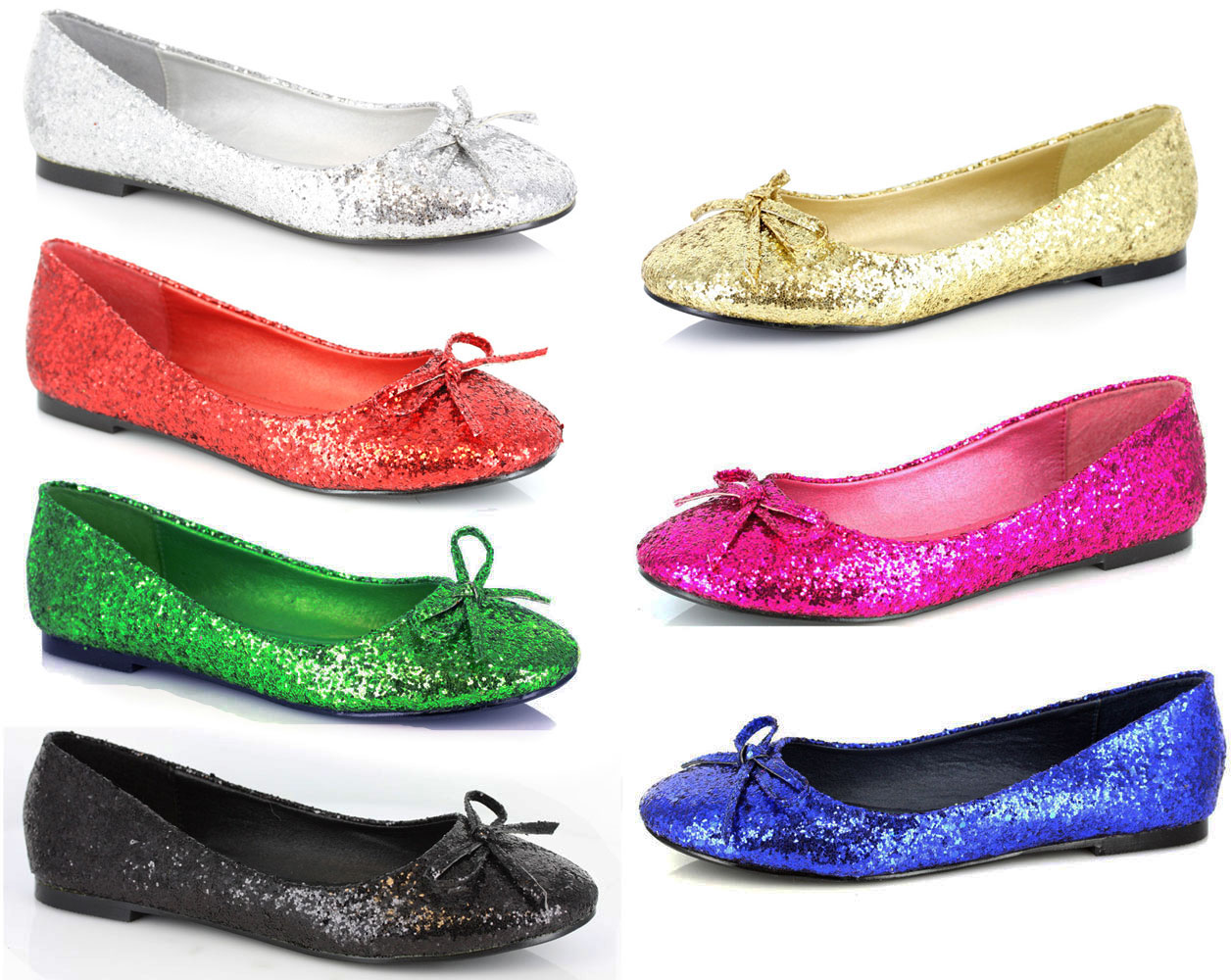 Glitter Ballet Flats