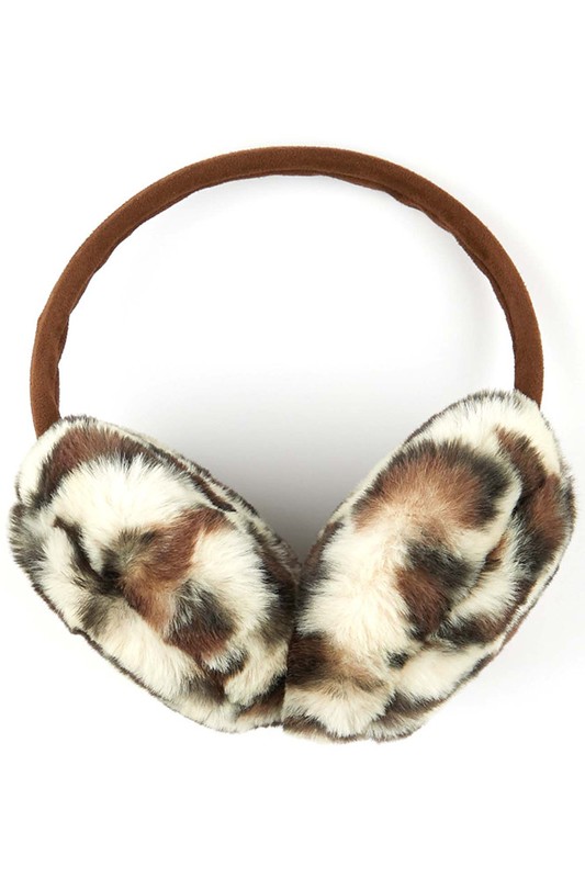 Plush Leopard Print Ear Muffs from CC Brand