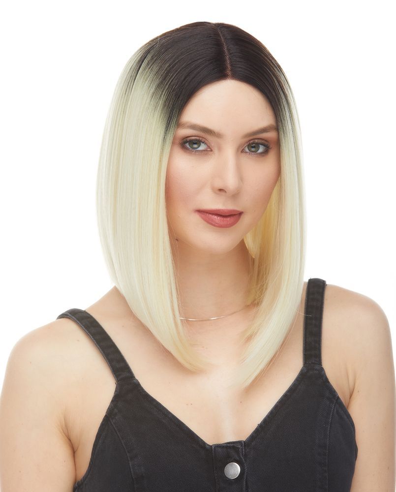 Sleek Tapered Long Bob Lace Front Wig Adele
