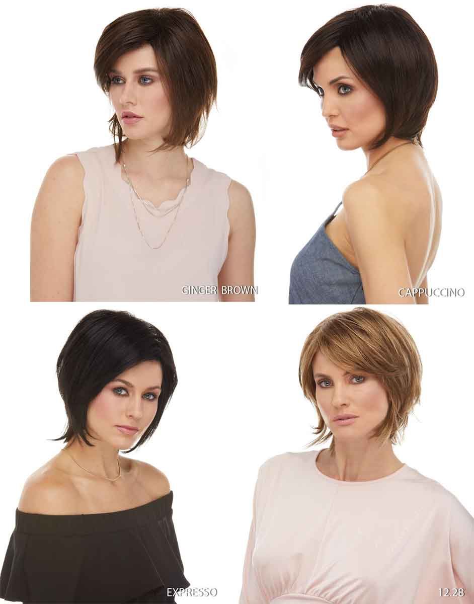 Tapered Bob Wig with Sideswept Bangs Raquel