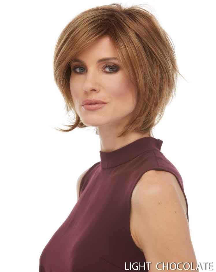 Tapered Bob Wig with Sideswept Bangs Raquel