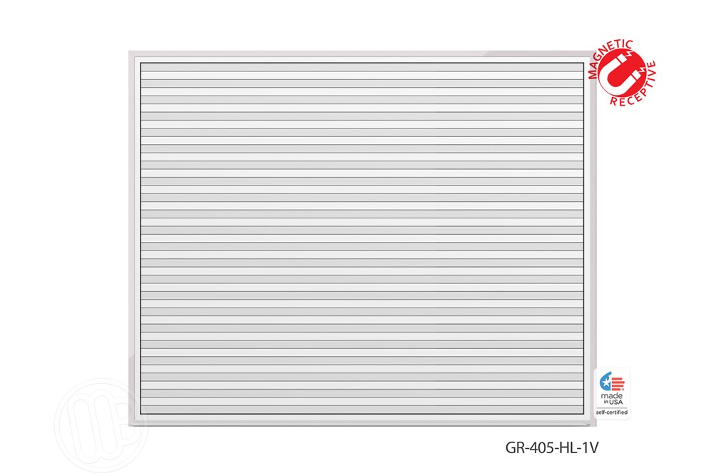 Lined Dry Erase Board 4' x 5' OptiMA