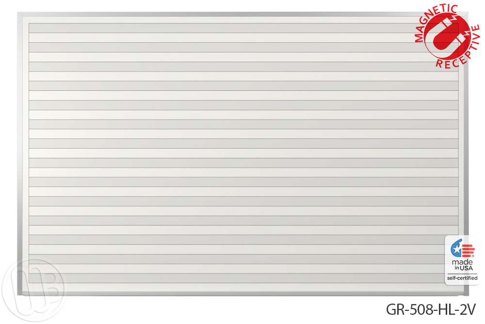 Horizontal Lined Dry Erase Board 5' x 8' Signature Series