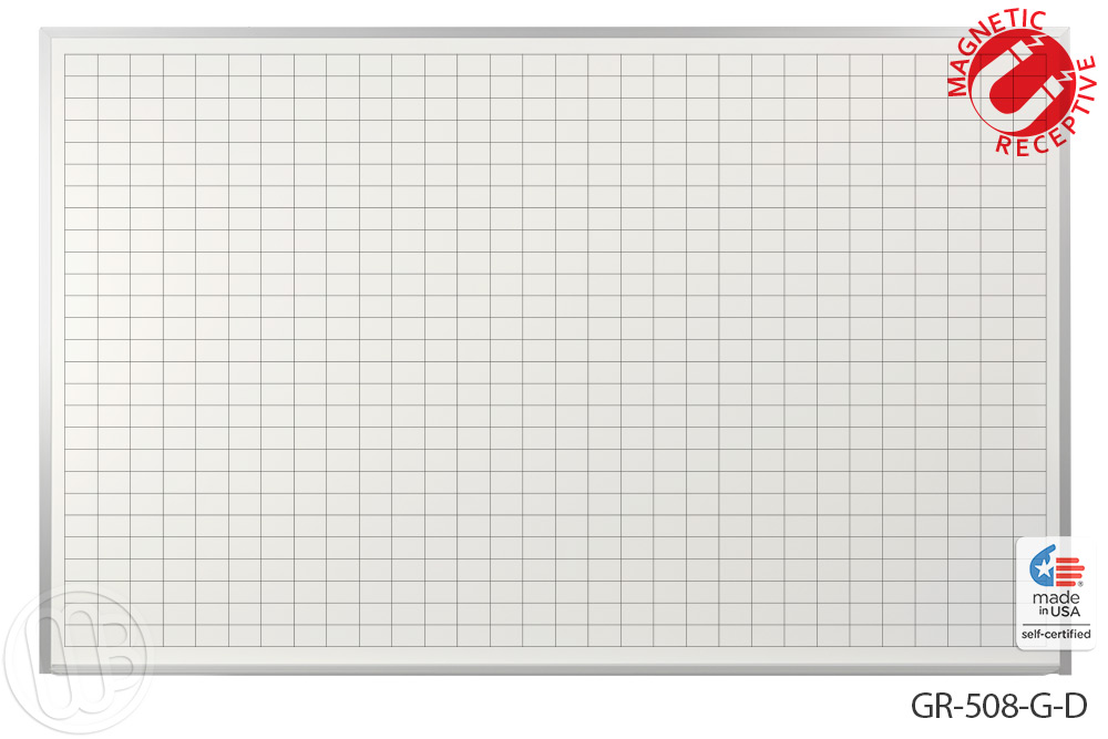 Dry Erase Grid Board 5' x 8' Signature Series