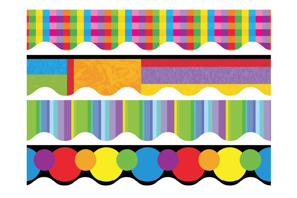 Bulletin Board Trimmer, Colorful Variety Pack