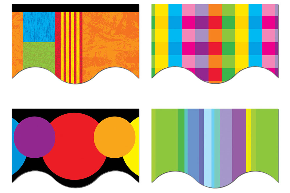 Bulletin Board Trimmer, Colorful Variety Pack