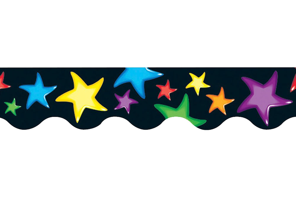 Bulletin Board Trimmers, Colorful Stars