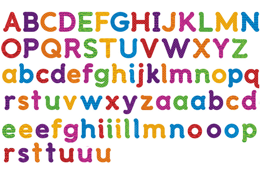 Box of Upper and Lowercase Letters