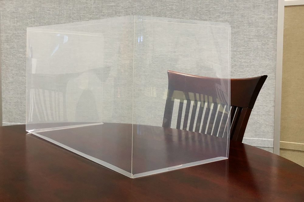 Free Standing Classroom Desk Barrier