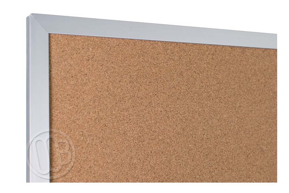 Cork Bulletin Board with Aluminum Trim
