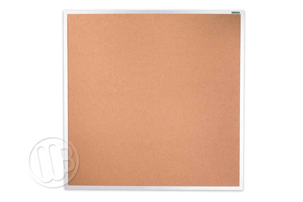 Cork Bulletin Board with Aluminum Trim