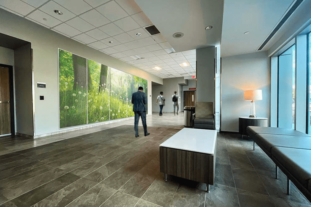 Custom Printed Full Height Wall System