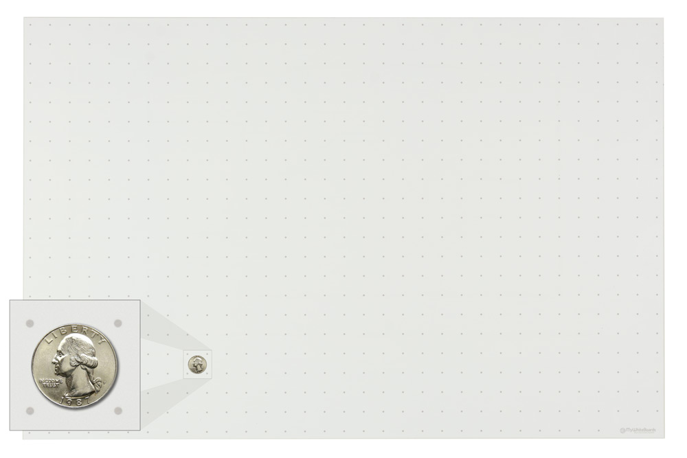 Dot Grid Dry Erase 1" x 1" Grid