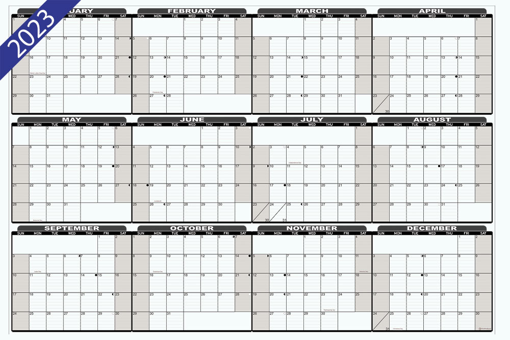 Dry Erase Full Year Calendar Decal Dry Erase Full Year Calendar Decal