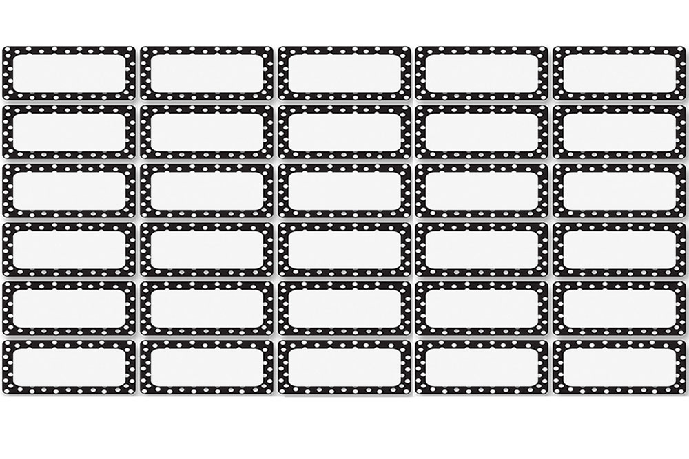 Dry Erase Nameplate Dotted