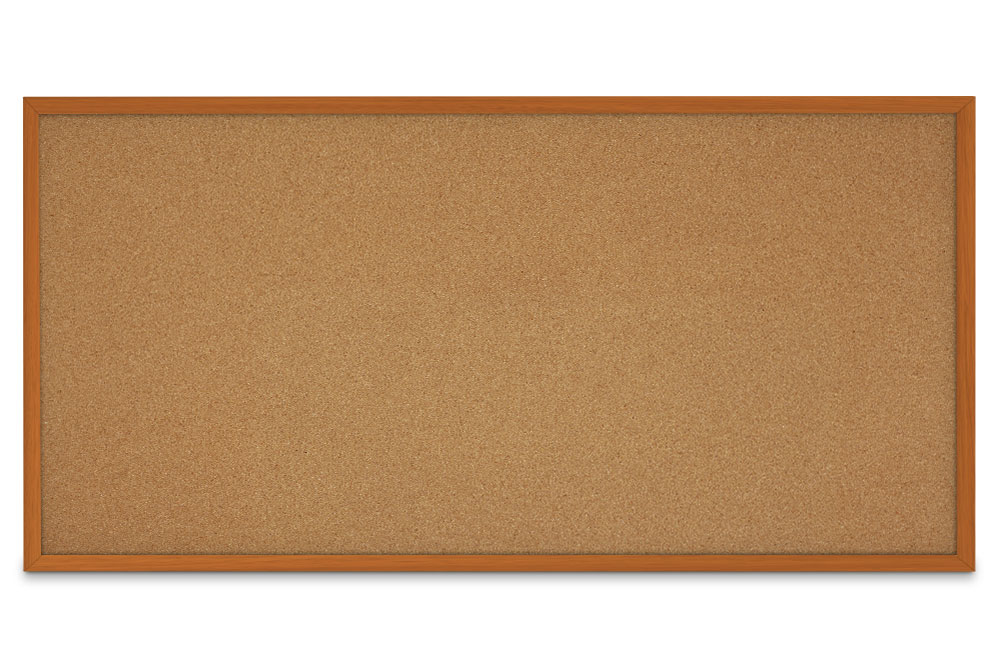 Faux Wood Trim Cork Board