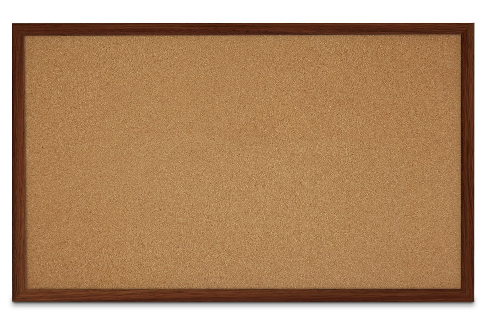 Faux Wood Trim Cork Board