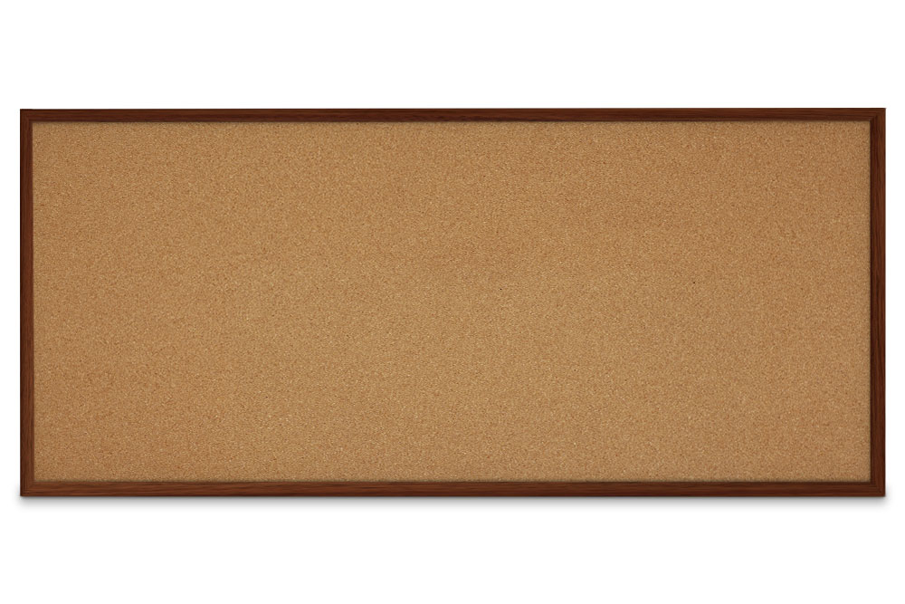 Faux Wood Trim Cork Board