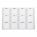 Magnetic 12 Month Dry Erase Calendars