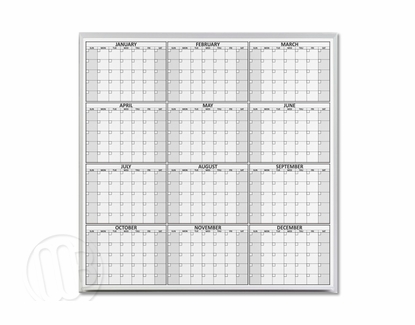 12 Month Dry Erase Planning Calendar | Yearly Whiteboard