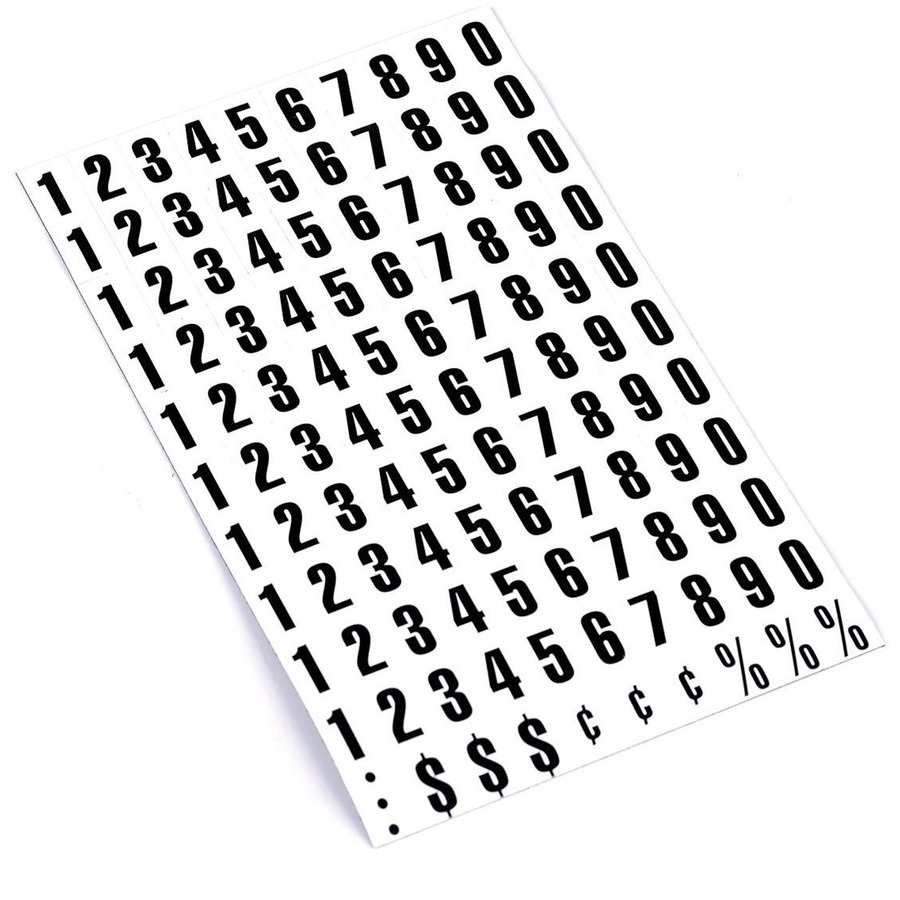 Numbers Set, Black and White