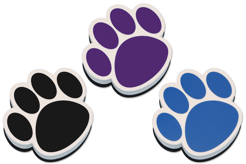 Paw Print Whiteboard Eraser