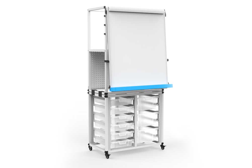 Modular Dry Erase Storage Easel