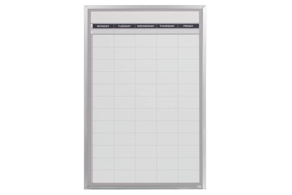 Monday Through Friday Dry Erase Calendar