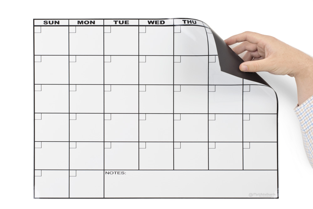 Magnetic Sheet Print with Calendar : Printable Magnetic Sheet 