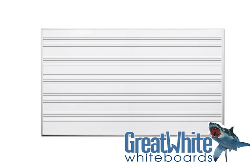 Music Staff Whiteboard Great White Board by OptiMA