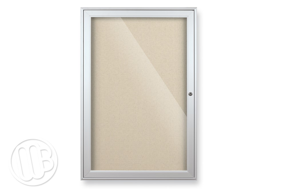 Outdoor Fabric Covered Enclosed Bulletin Boards