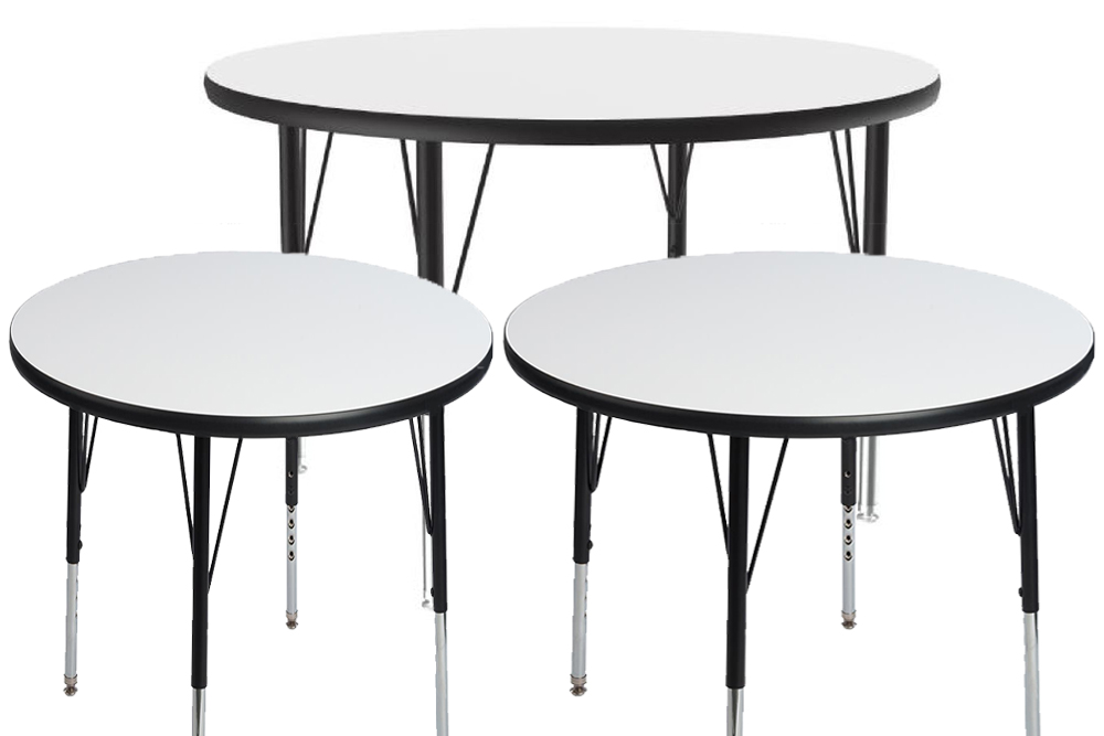 Round Dry Erase Activity Table, Whiteboard Surface