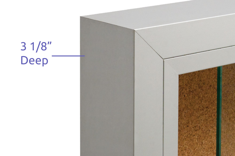 Sliding Glass Enclosed Bulletin Boards